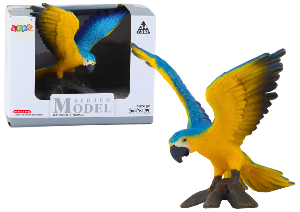 Ararauna Ara Parrot Figurine 7 Cm Blue And Yellow