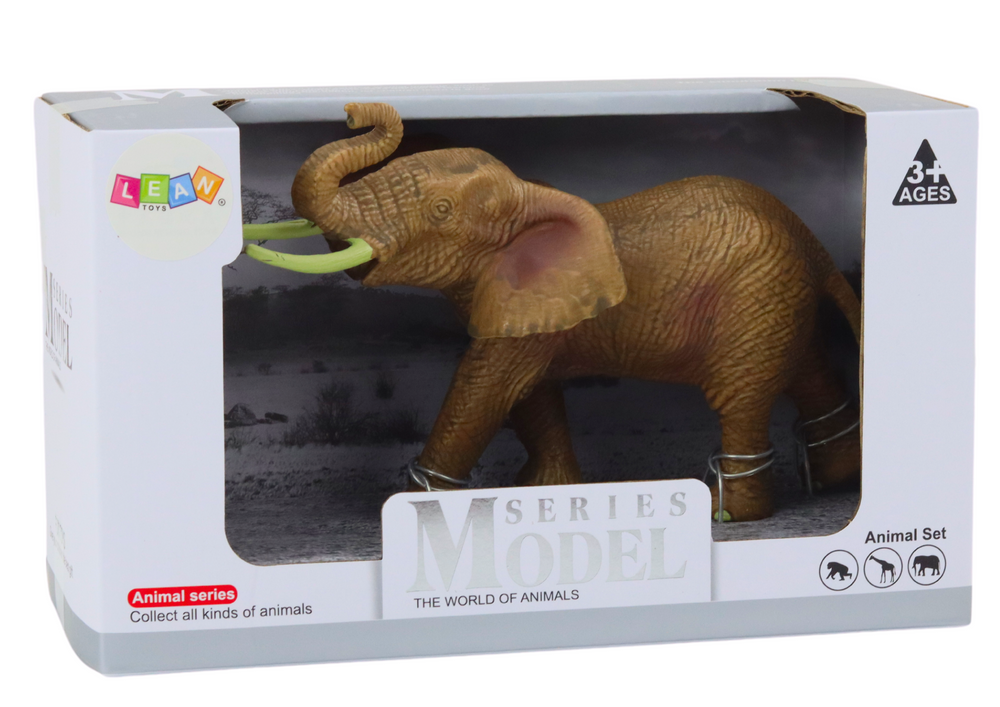 Sběratelská figurka slona afrického se zvednutým chobotem Safari