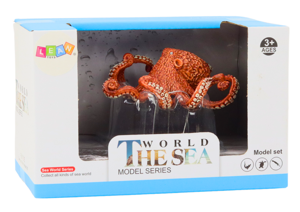 Figurine Giant Octopus Orange 10 Cm
