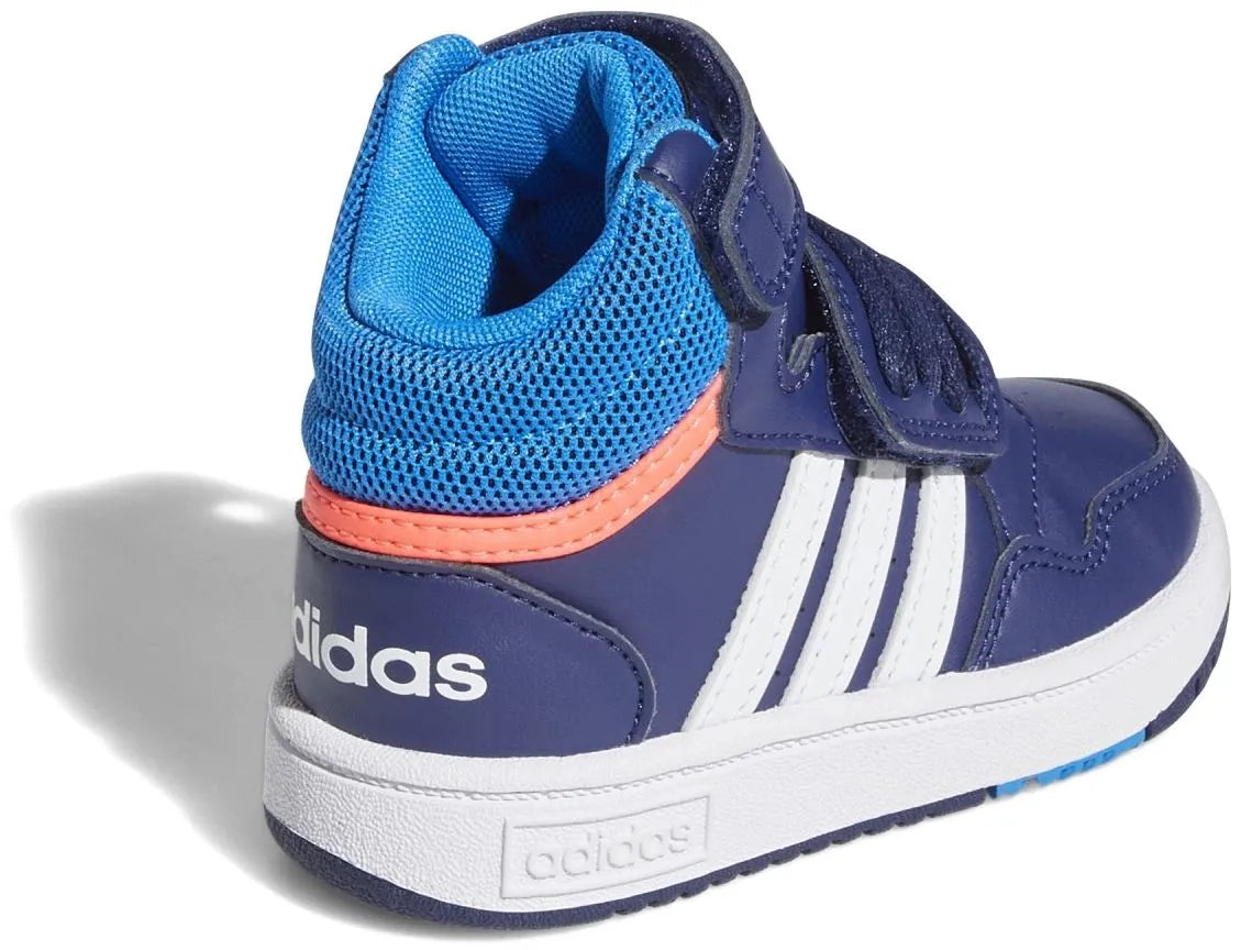Calçados infantis Adidas Hoops Mid 3.0 tênis azul júnior