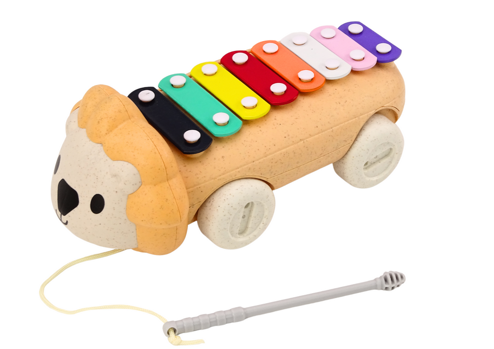 Lion Cymbals On Wheels Instrument For Children Colorful Educational