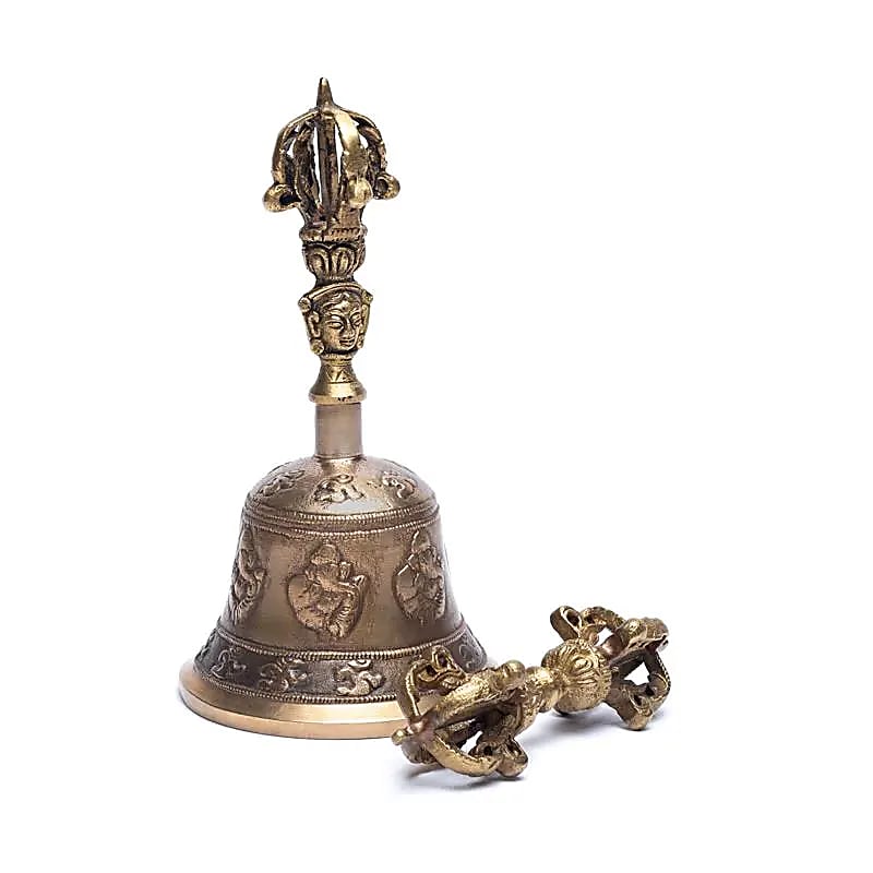 Dorje & Bel Met Ganesh En Ohm M - 8x15,7cm
