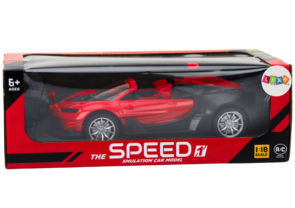 Toy Car Remote Controlled Sports Car Rc 1:18 Red