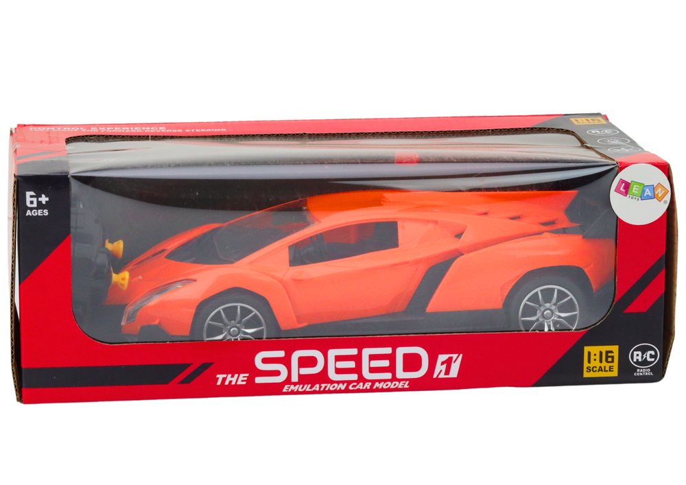 Remote Controlled Sports Car Orange Rc Car 1:16