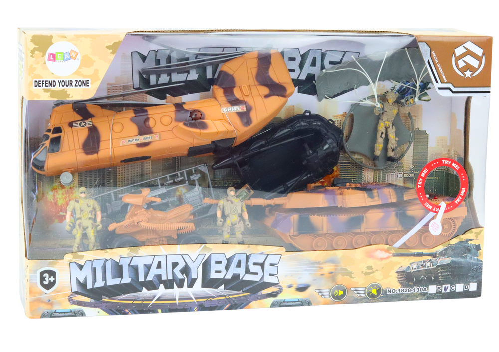 Military Set Military Tank Helicopter Paratrooper Sounds