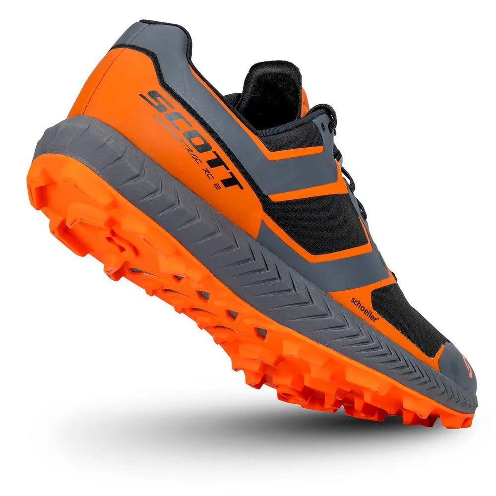 Chaussures Hommes Scott Supertrac Rc 2 Running Gris Foncé-lueur Orange Orange