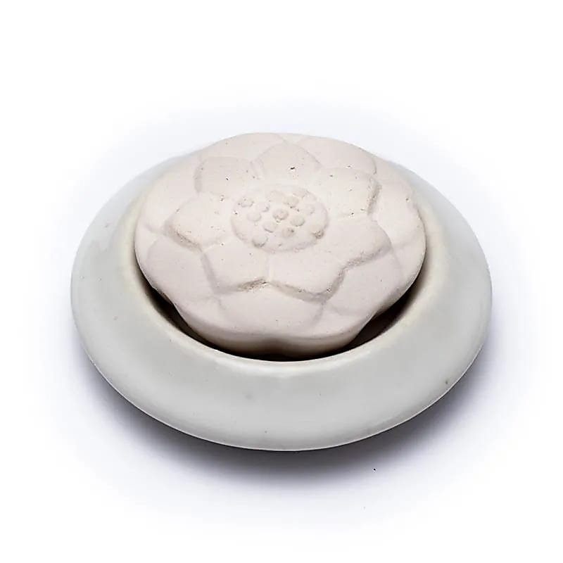 Aroma Stone Diffuser Lotus White --pakke med 2 stk - 7,5cm