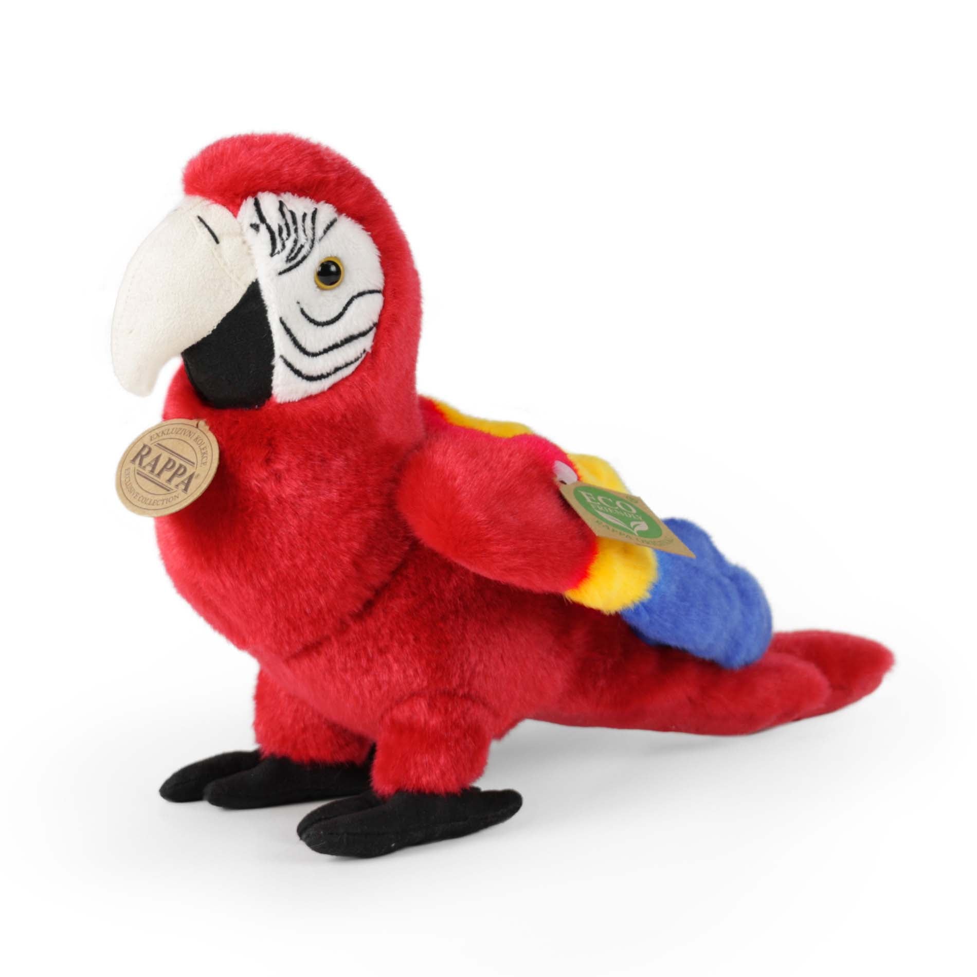 Plush Red Macaw 24 Cm Éicea-chairdiúil