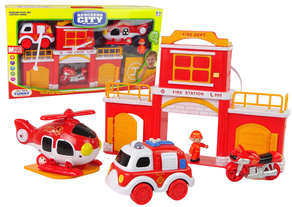 Fire Station Set With Sound