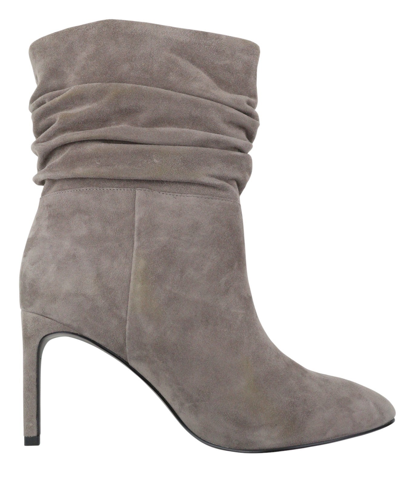Grey Leather Boots