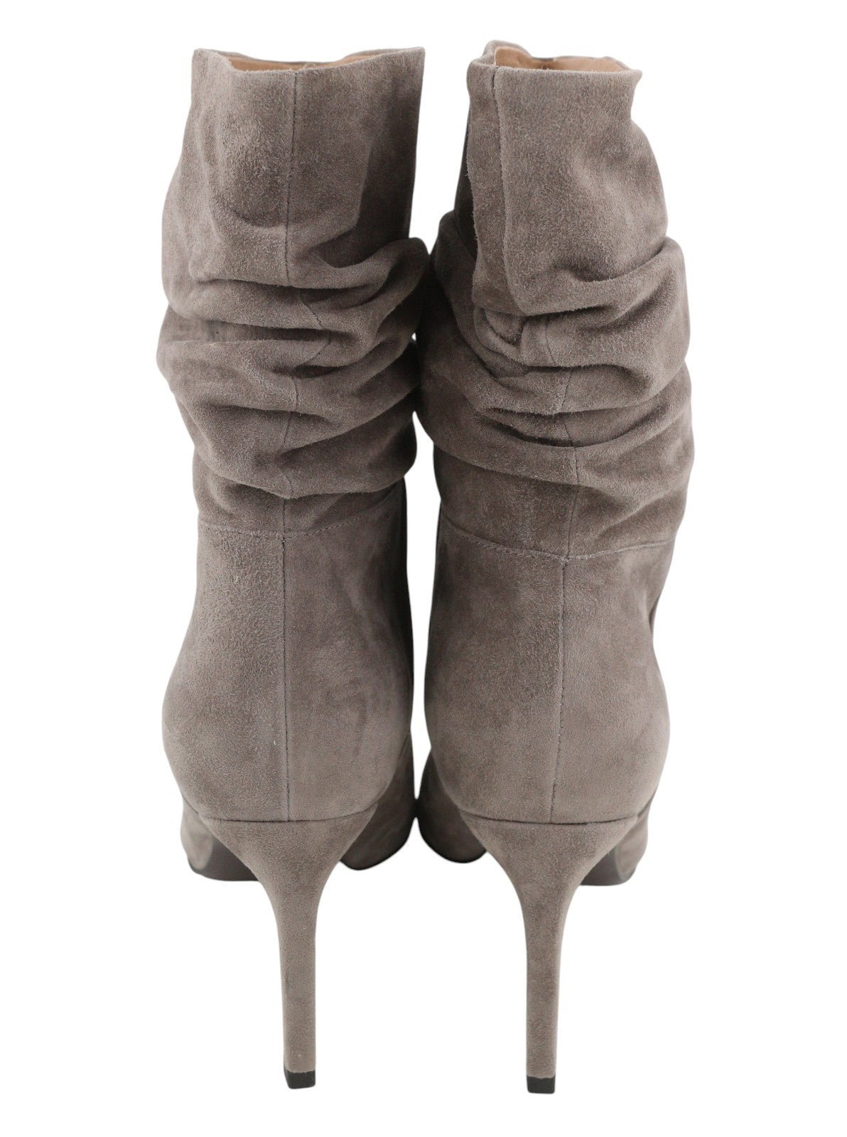 Grey Leather Boots