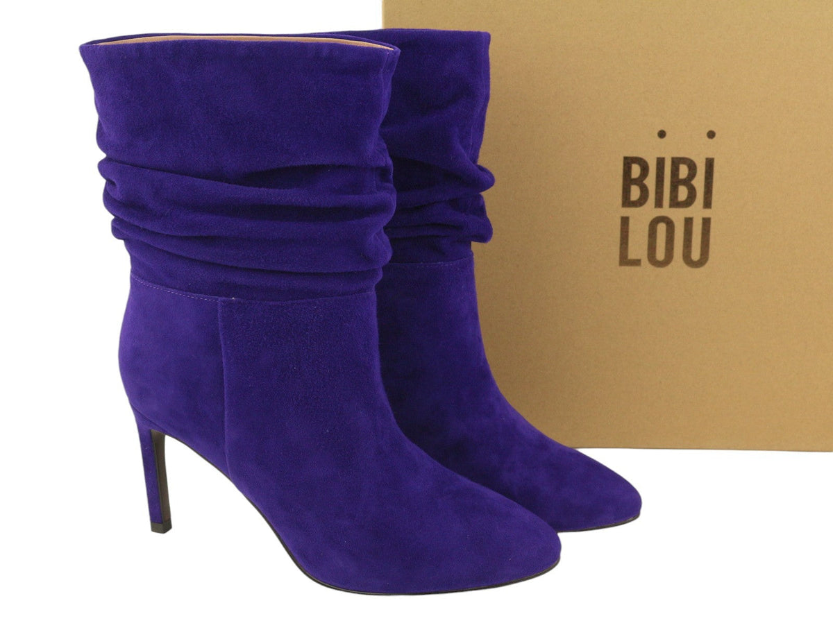 Blue Leather Boots