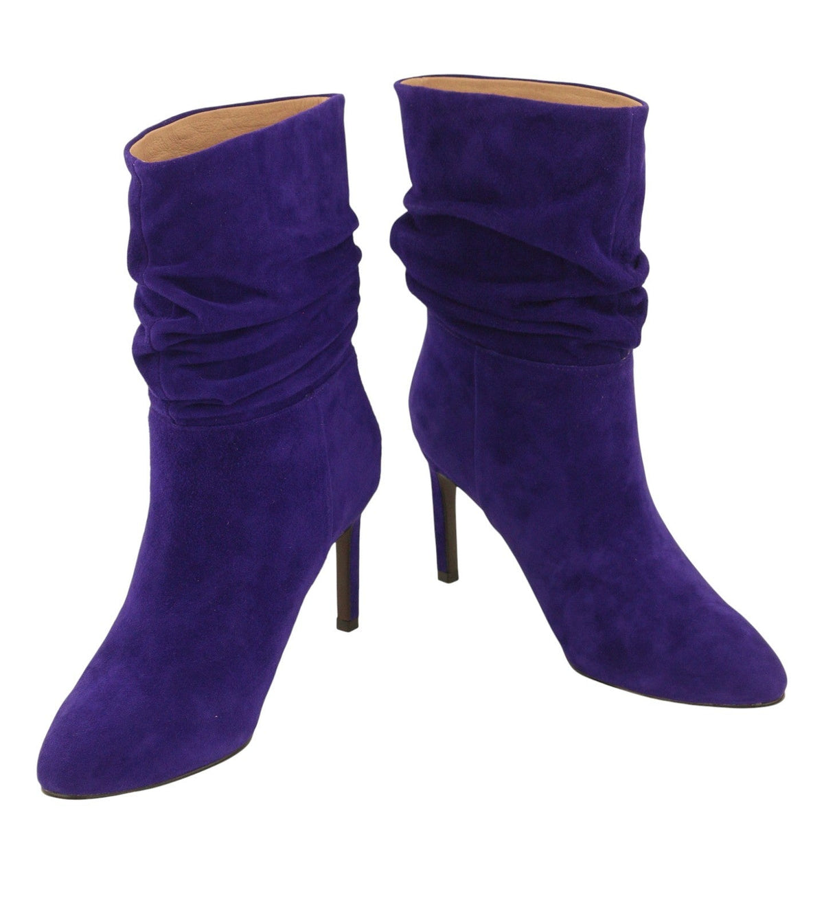 Blue Leather Boots