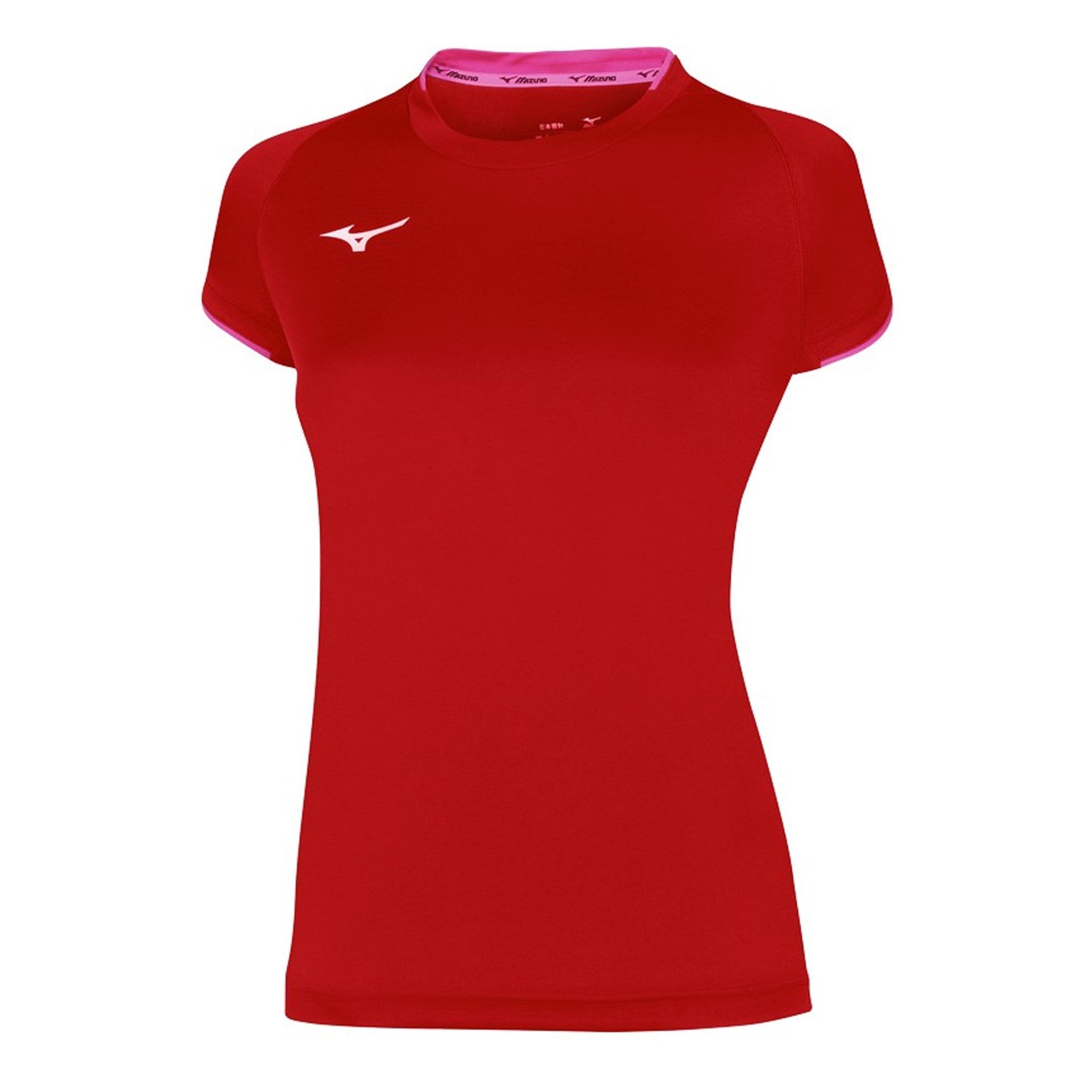 T-shirt damski Mizuno Sleeve Amarillo Flúor/Royal