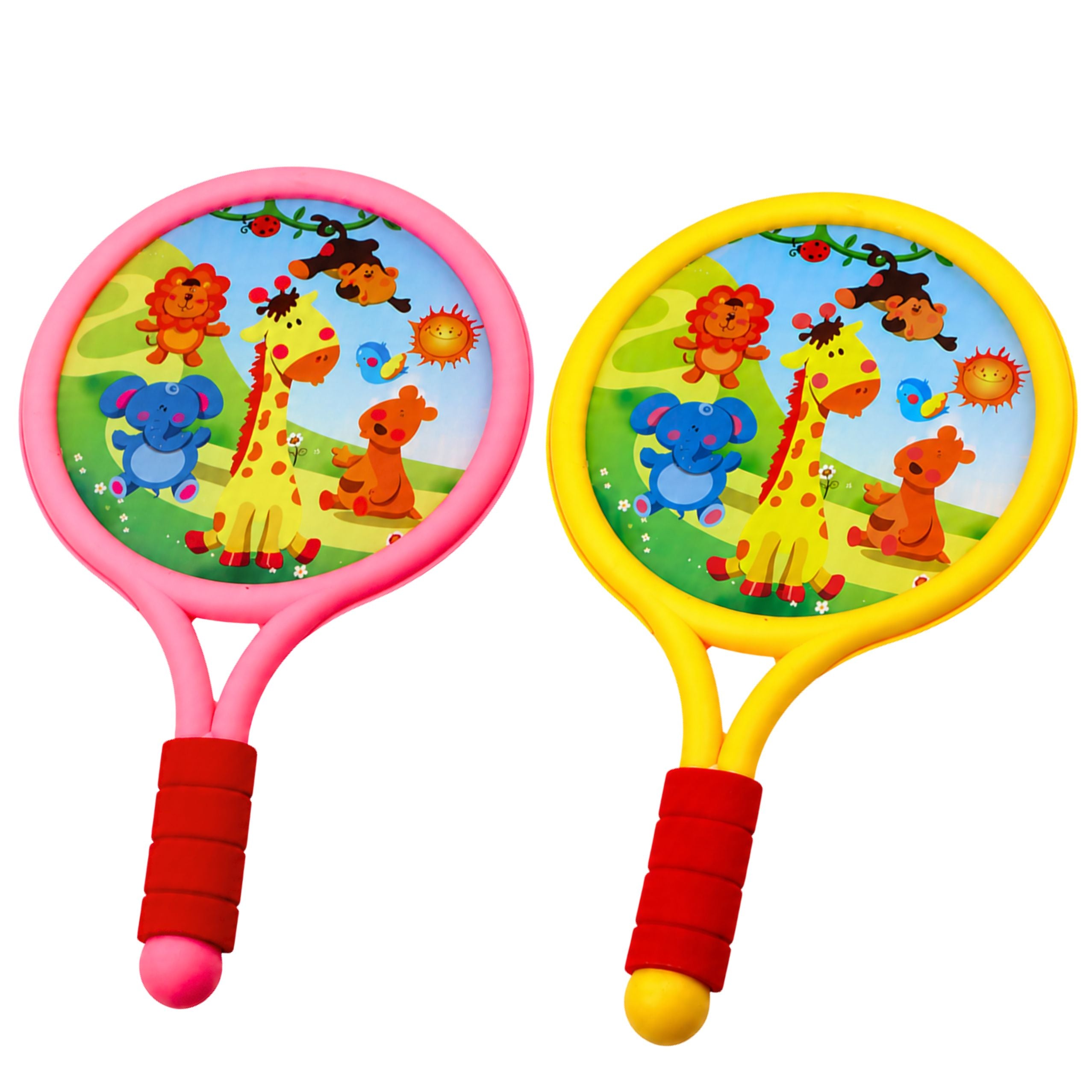 Children's Badminton Rackets Animals Yellow Pink