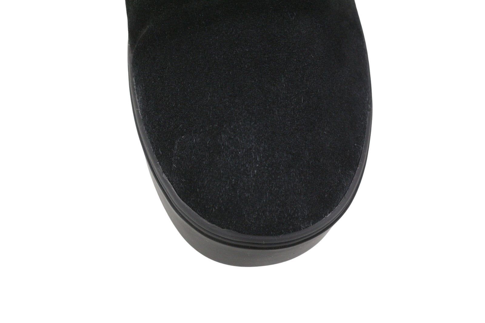 Boots Ankle Eyelike Black Suede