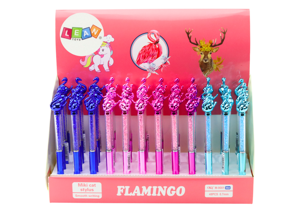 Flamingo Balpen Blauw Navulling 0,7 mm Mix