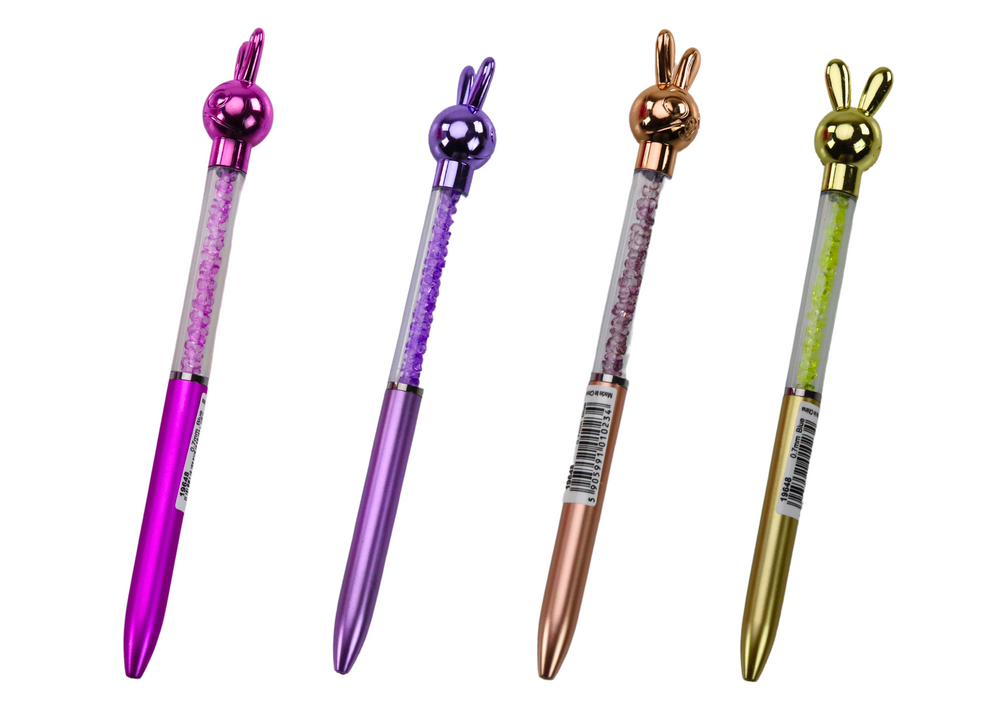 Ballpoint Pen With Hare Diamonds Blue Refill 0.7mm Mix