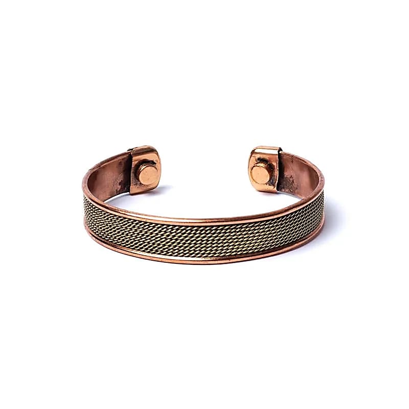Armbånd Kobberreb Motiv Magnetisk --pakke med 2 stk - ±6,5cm