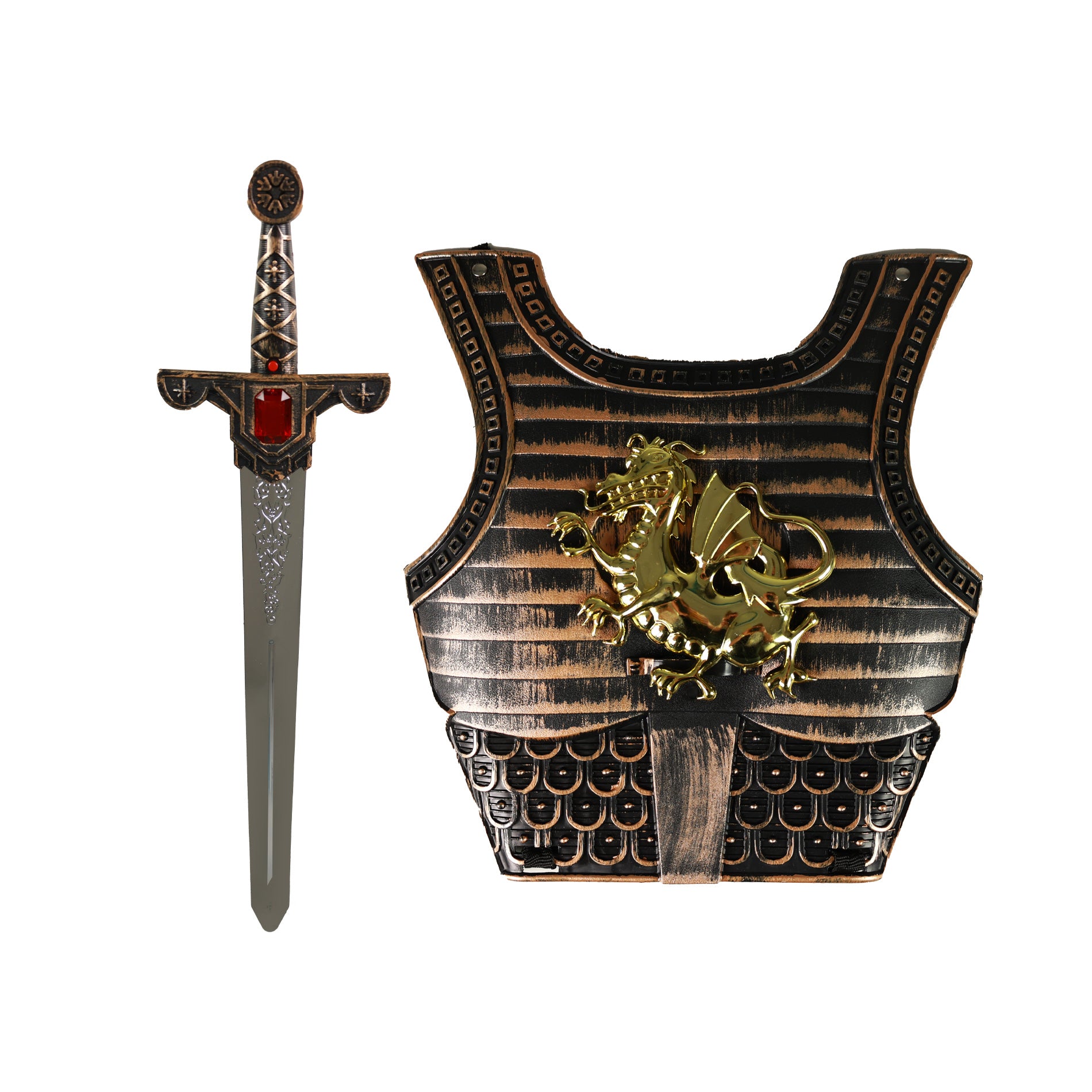 Spada del cavaliere con suono e scudo