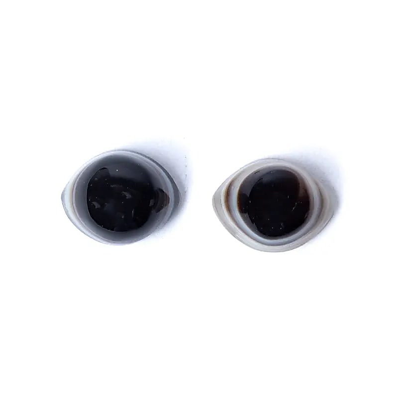 Piedra protectora de ágata natural ojo de Shiva - ± 2 cm Paquete de 2 piezas