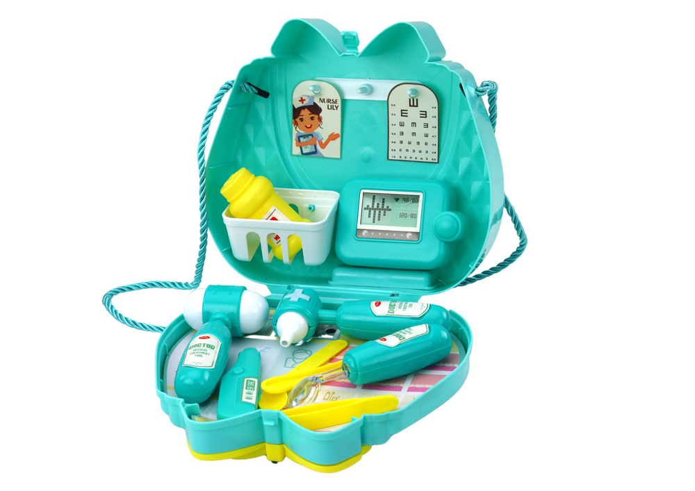 Turquoise Doctor's Set In A Purse On A Drawstring