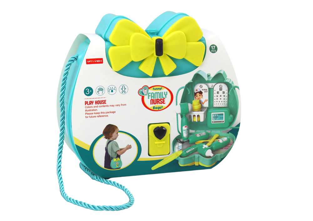 Turquoise Doctor's Set In A Purse On A Drawstring