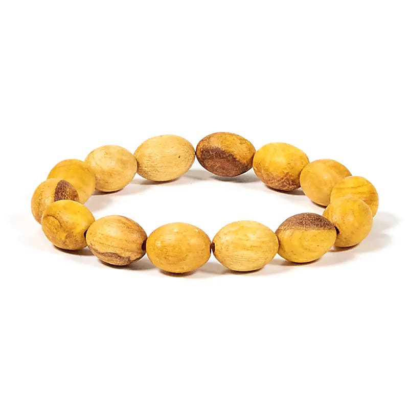 Palo Santo Bracelet Oval Beads Elastic - 1 Cm