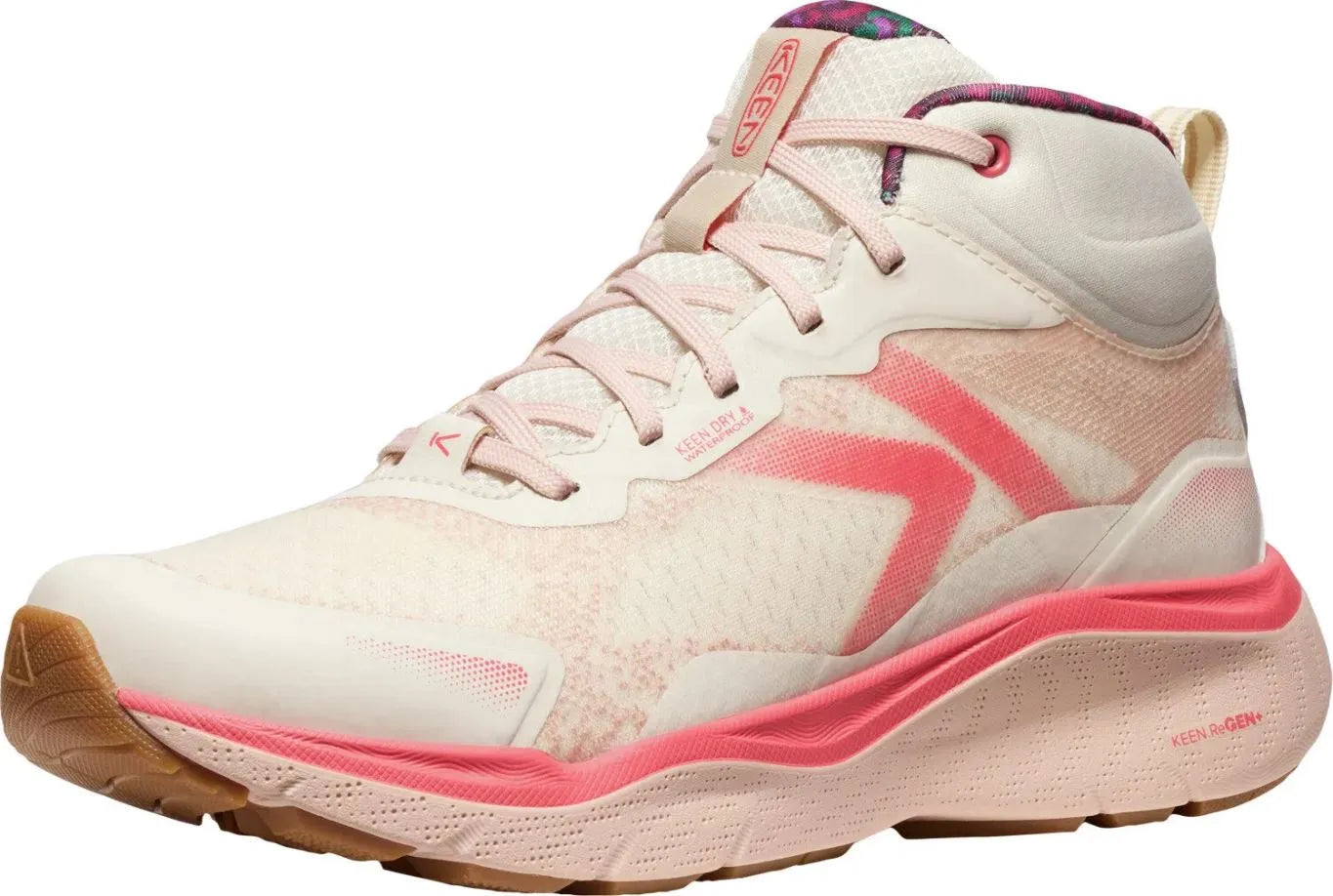 Zapatos de mujer Keen wmns leiki mid wp birch/cameo rose white 41