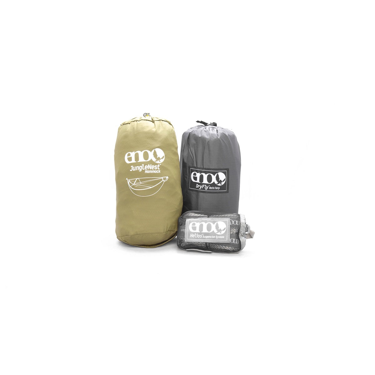 Eno Junglelink Hammock System Charcoal / Evergreen