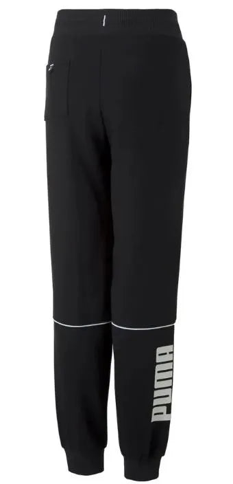 Detská tepláková súprava puma power colorblock pant jr black 128