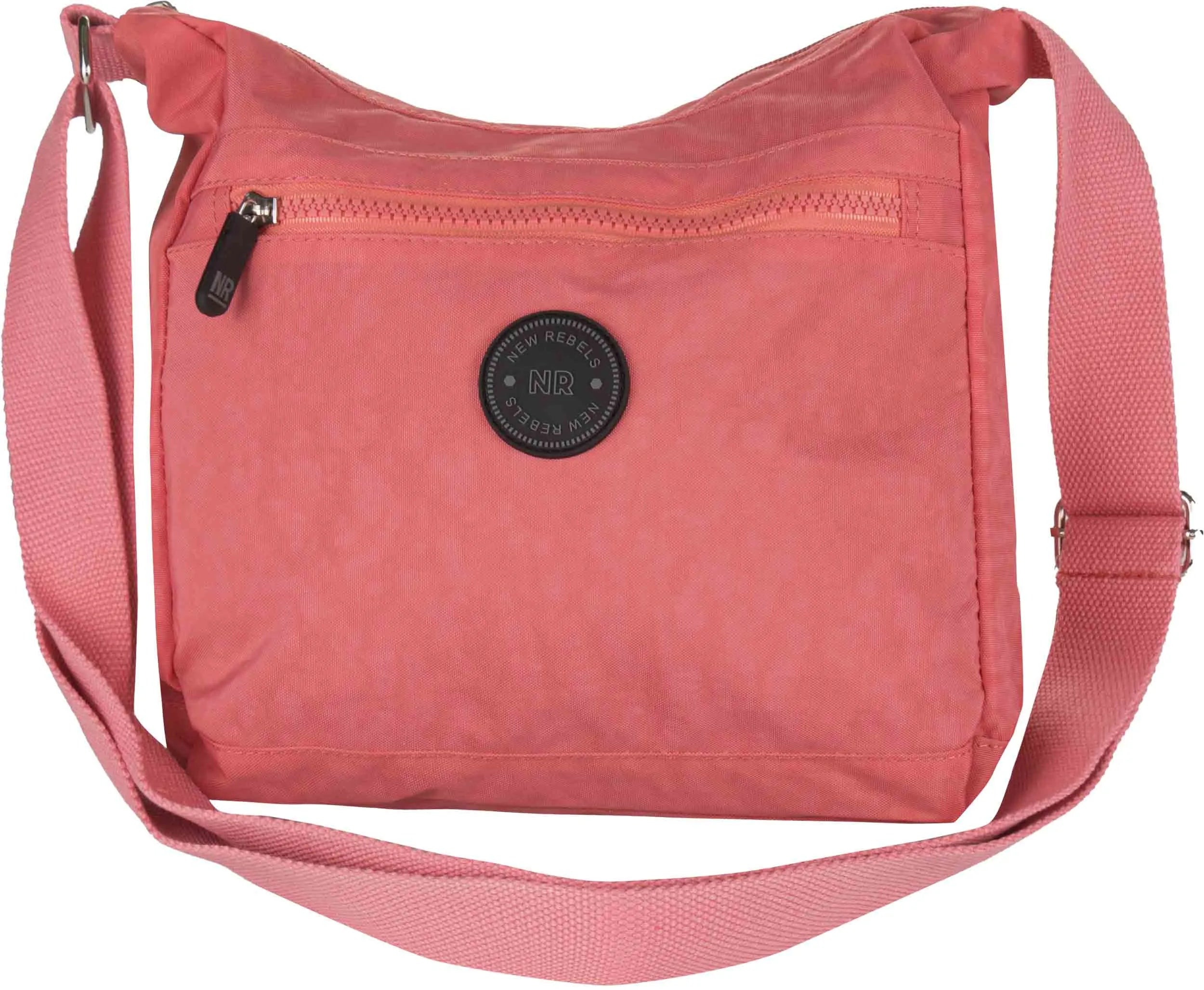 Dametaske New Rebels Crincle Banana Top Lynlås Blød Pink