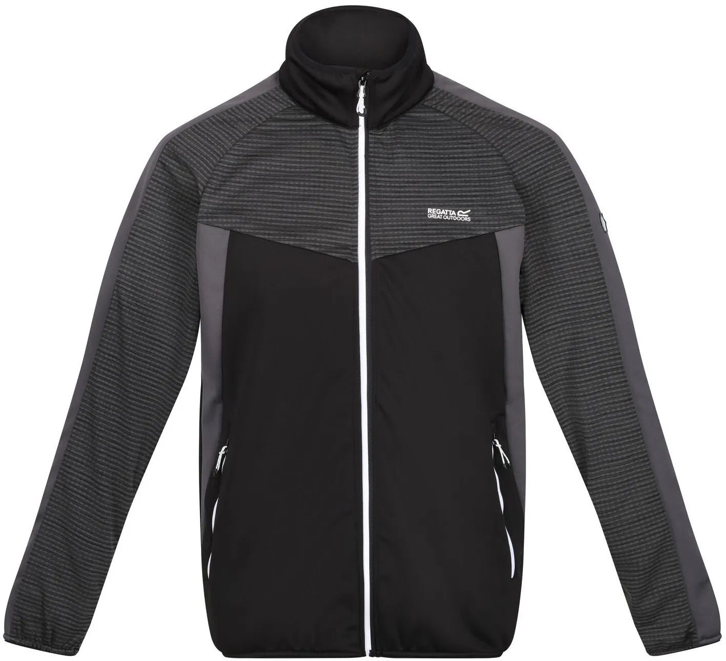 Felpa da uomo Regatta Men Yare Vi Extol Stretch Softshell Jacket Nera 2xl