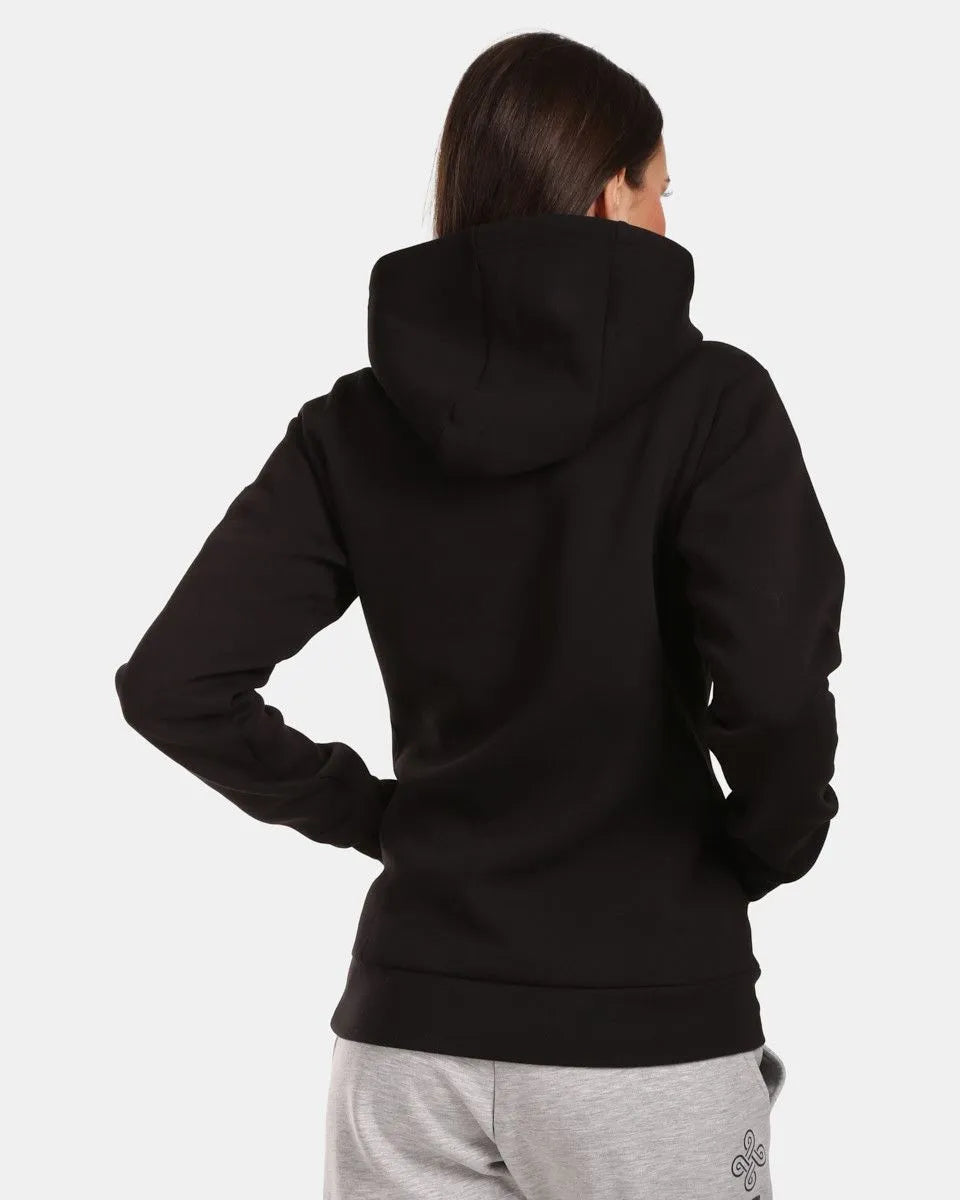 Sudadera con capucha de algodón para mujer kilpi niky-w negro 38