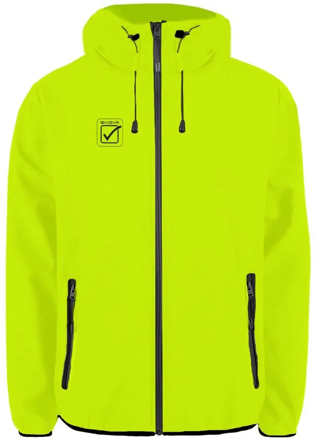 Unisex softshellová bunda Givova Jacket Fluo Yellow 2xl
