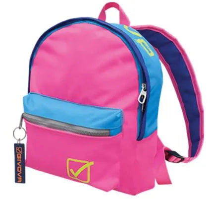 Backpack givova ollscoil fuchsia turquoise bándearg