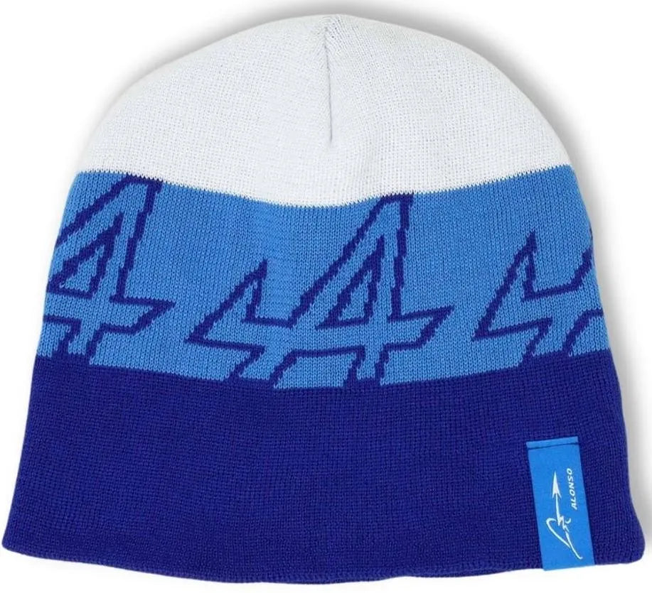 Alpine F1 Alonso Beanie Bílá-modrá-námořnická Modrá/bílá