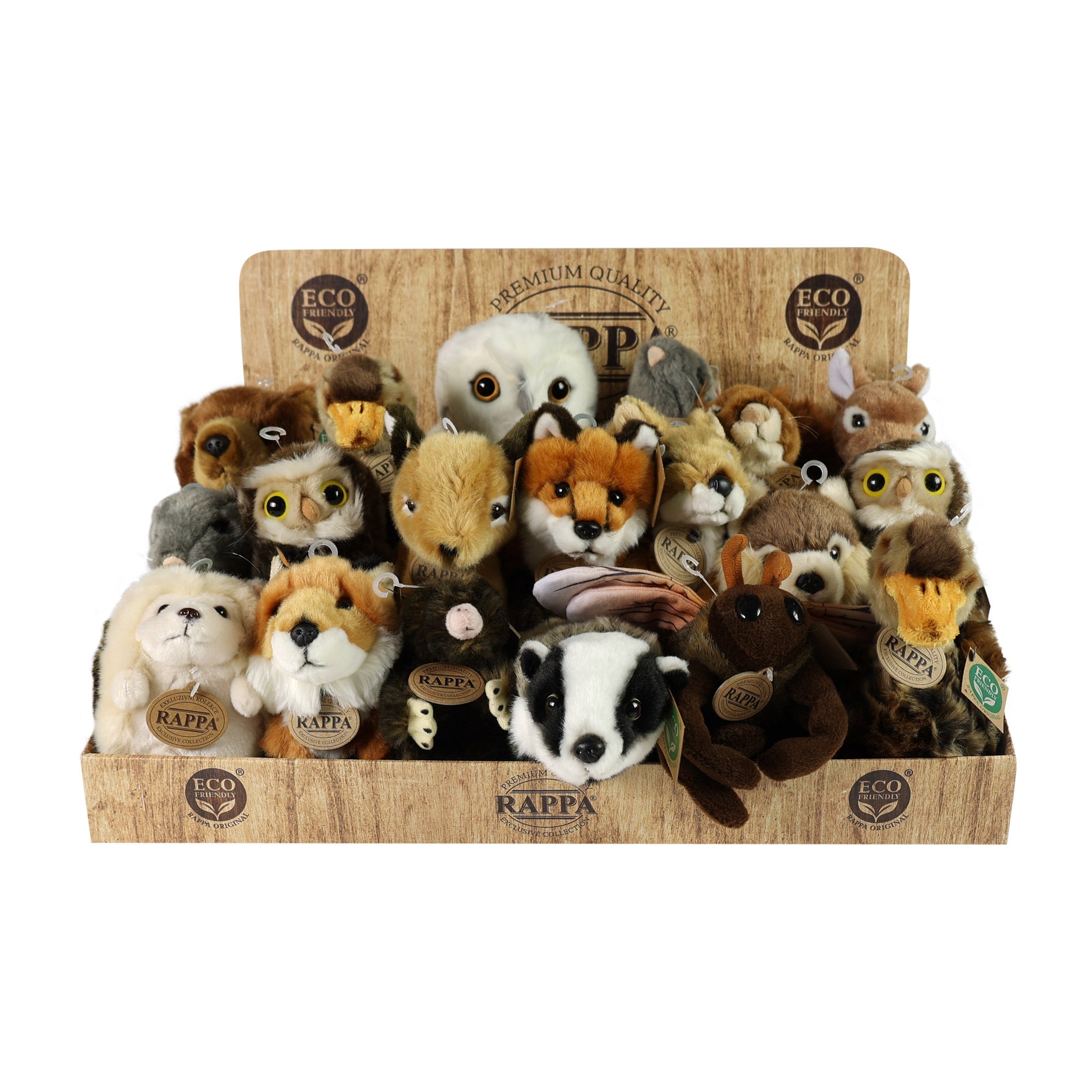 Plush Forest Animals Display Eco-f.