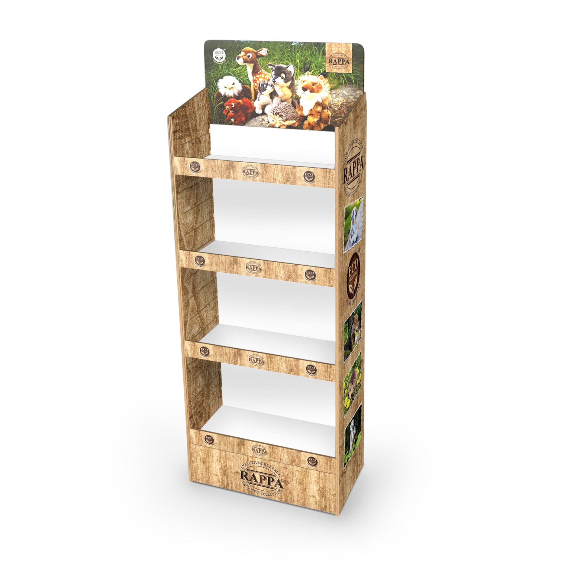Soporte de papel con diseño exclusivo de felpa