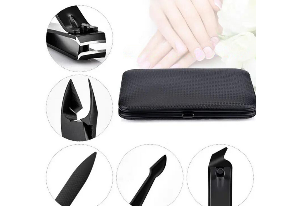 Elegant Nail And Cuticle Care Tool Set - 15 Pieces