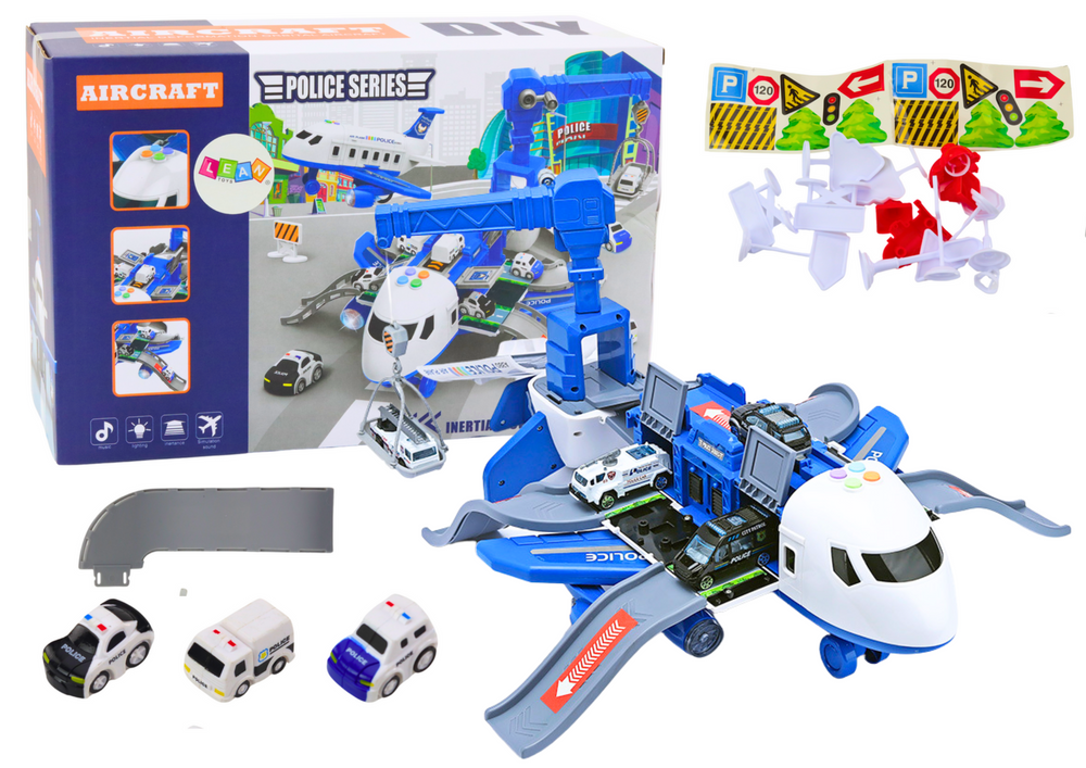 Interactive Plane To Disassemble Police Station 2in1 Diy