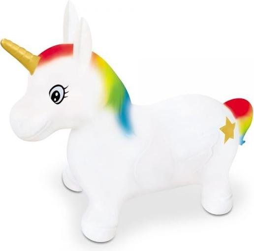 Aufblasbarer Einhorn-Hüpfer Mondo 09132 Weiß