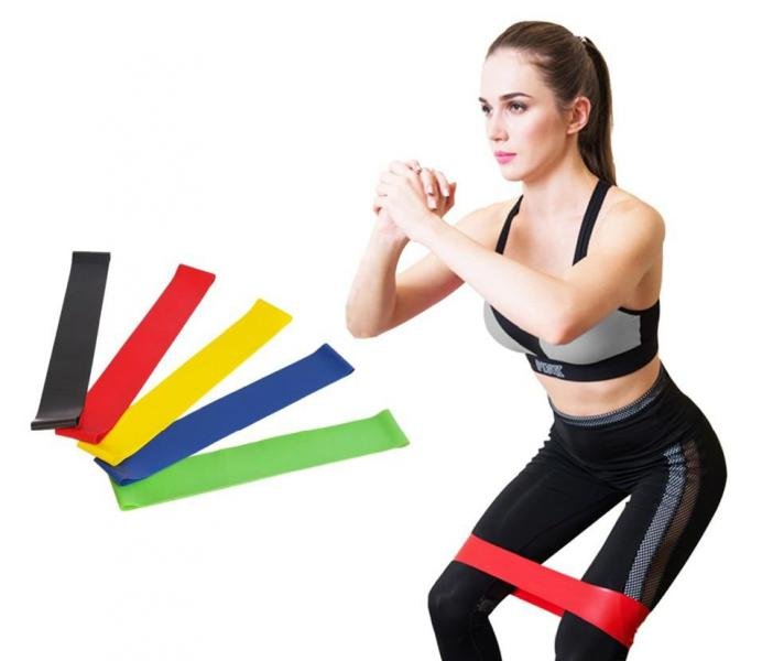 Set Di Elastici Di Resistenza Fitness Sedco Set 5 Pezzi Livello