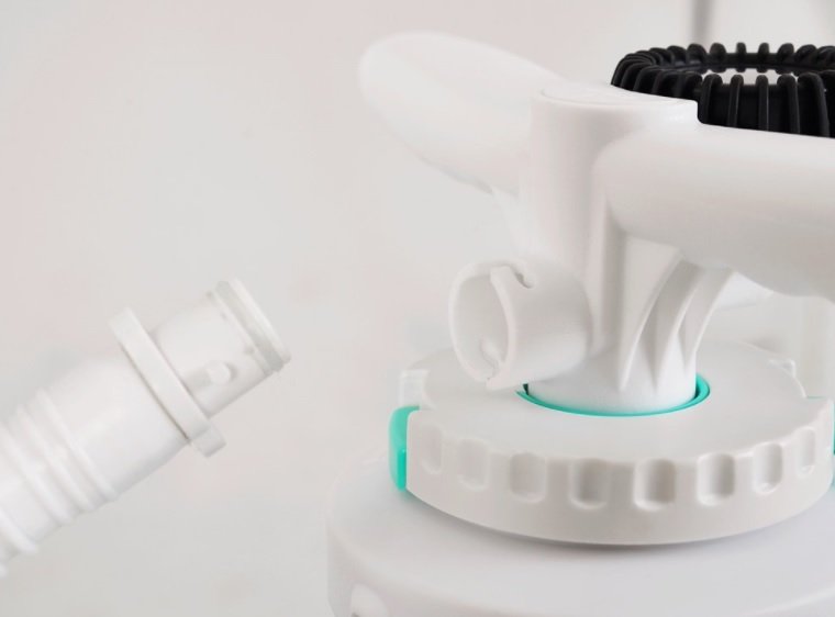 Pompe double effet Aztron Giant Double Pump avec manomètre