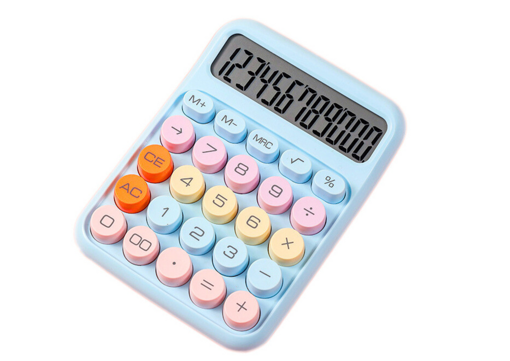 Calculator Blue Office Science Multifunctional Colorful Electronic