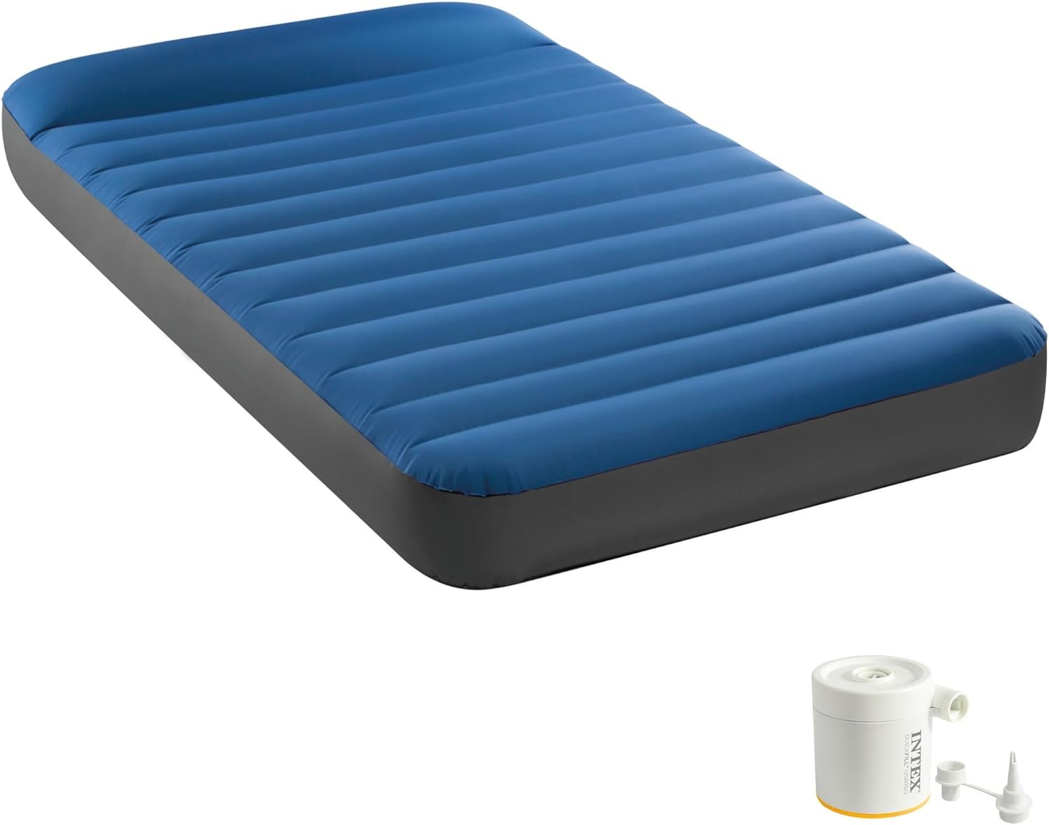 Oppustelig Campingmadras Intex 64011 Campingmadras Twinn Blå