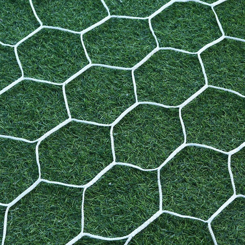 Red De Fútbol Sedco De Fibra De Poliéster 5,5x2 M - Set Para Dos Porterías Blanco