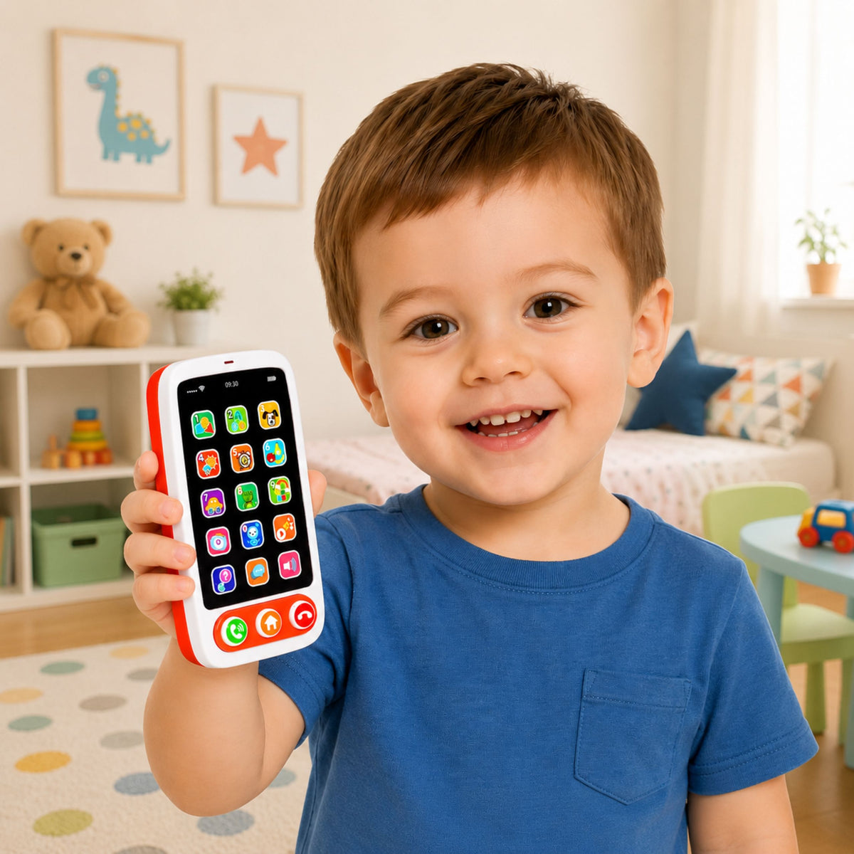 Smartphone Children's Interactive Educational Phone Sounds Lights