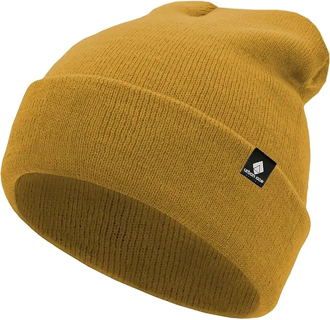 Bonnet d'hiver pour enfants Urban Ace Jr Cotton Cuff Beanies Moutarde