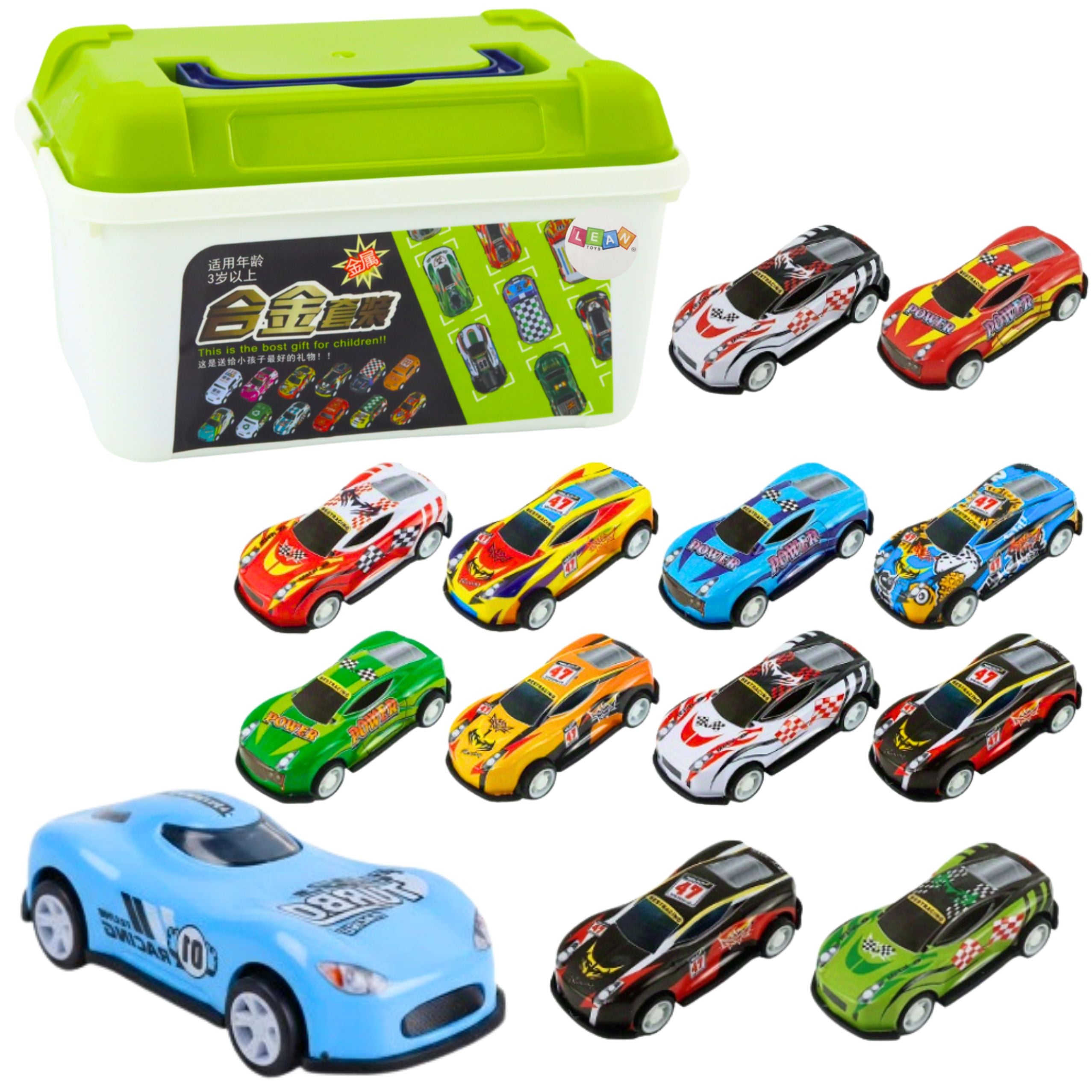 Set Of Springs In A Suitcase 30 Pcs. Cars